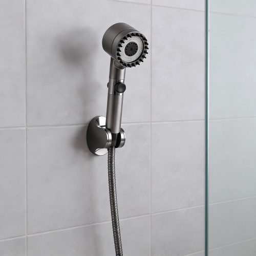 Kori 3 funkciós kézizuhany tömlővel tartóval szürke