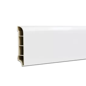 Vinyl SPC padlószegély Snow white 2400x60x12 mm