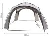 Szürke kerti pavilon 3,5x3,5 m