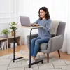 Mobil laptopasztal, fotelhez rögzíthető, világos tölgy