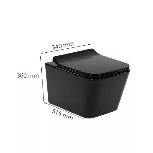 Tina fali rimless WC soft close ülőkével