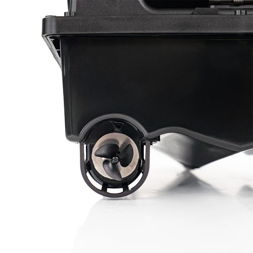 Etetőhajó V6 GPS 3 tartályos hátra és oldalkidobós fekete