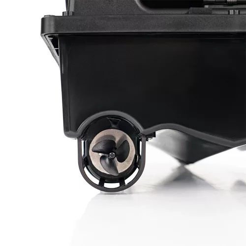 Etetőhajó V6 GPS 3 tartályos hátra és oldalkidobós fekete