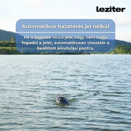 Etetőhajó X2 GPS hátrakidobós terepmintás zöld