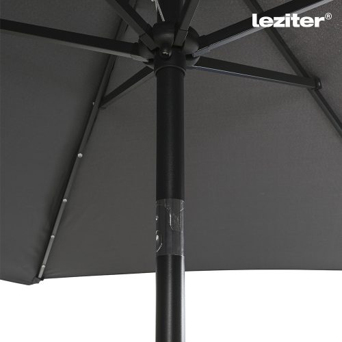 Solari kerti napernyő led lámpával szürke 300 cm