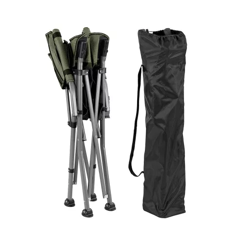 Leziter Comfort Plus karfás horgász szék pohártartóval zöld