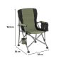   Leziter Comfort Plus karfás horgász szék pohártartóval zöld
