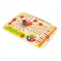 Fa manipulációs tábla gyerekeknek, naptár óra ECOTOYS