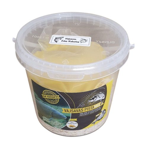 PistaMix Vajsavas Etetőkeverék Vödörben Édes Kukorica - 1500g - Roppantott
