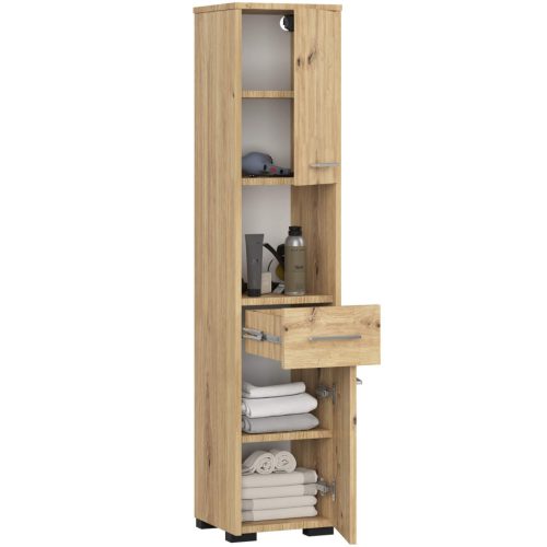 AKORD FIN Artisan Tölgy Fürdőszobai Állószekrény 140cm