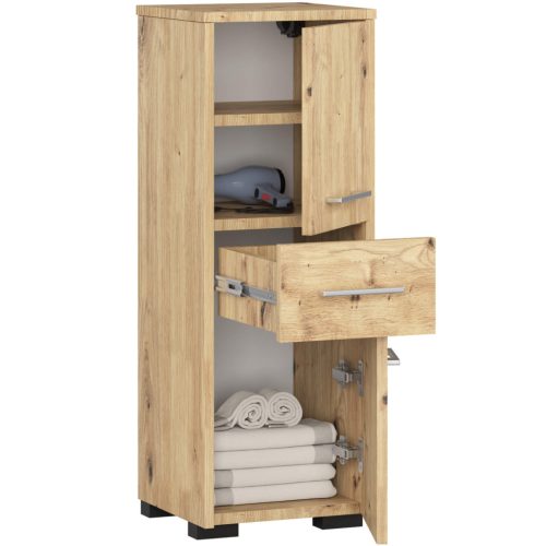 AKORD FIN Fürdőszobai Oszlopszekrény Artisan Tölgy 85cm