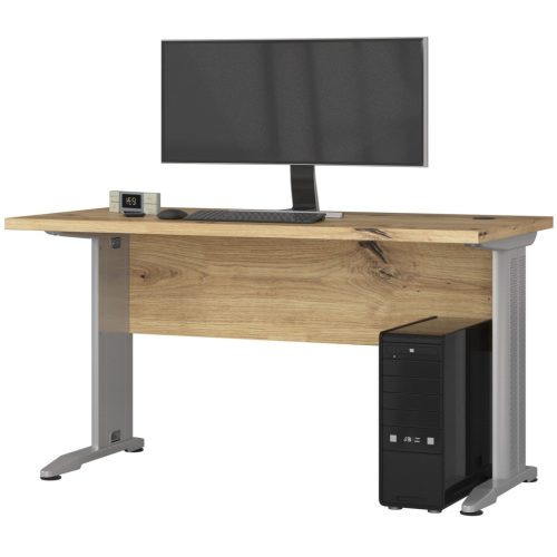 AKORD BM-135 Artisan Tölgy Számítógépasztal Fém Lábakkal