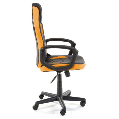 Furniture 4 Gamers FG-19 Gamer Szék Műbőr Fekete-Narancssárga Ergonomikus