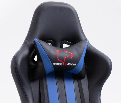 Furniture 4 Gamers FG33 Gamer Szék Műbőr Fekete-Kék Ergonomikus