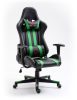 Furniture 4 Gamers FG33 Gamer Szék Műbőr Fekete-Zöld Ergonomikus