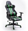 Furniture 4 Gamers FG33 Gamer Szék Műbőr Fekete-Zöld Ergonomikus