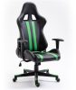 Furniture 4 Gamers FG33 Gamer Szék Műbőr Fekete-Zöld Ergonomikus