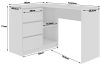 AKORD B16 Sarok Íróasztal 124 cm 3 Fiókos Craft Tölgy