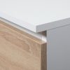 AKORD A-7 Számítógépasztal 90 cm Jobbos Fehér/Sonoma