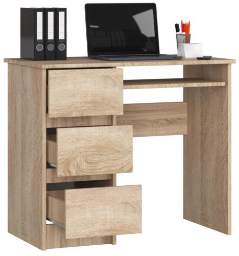 AKORD CLP Sonoma Balkezes Íróasztal Laminált Tölgy