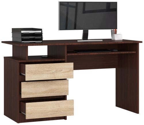AKORD CLP 135 Íróasztal Wenge Sonoma Tölgy