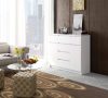 AKORD CLP K017 Modern Komód Laminált Fehér 6-Fiókos