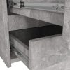AKORD CL100 Beton Komód 6 Fiókos Laminált Matt