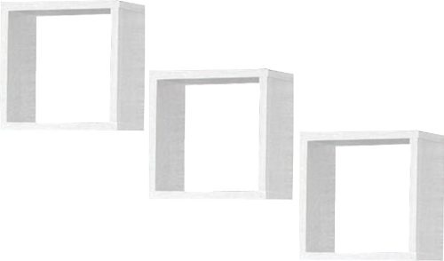 AKORD K Fali Polc Szett 25x25cm Fehér Laminált 3db