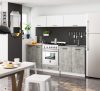 AKORD Oliwia S60KU Beépíthető Sütő Szekrény Fehér/Beton