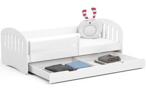 AKORD Play Gyerekágy 180x80 Fehér Laminált Fiókos Matraccal