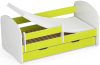 AKORD Smile Gyermekágy Laminált Lime 140x70 Matraccal