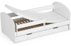 AKORD Smile 160x80 Gyerekágy Laminált Fehér Védőkorláttal