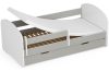 AKORD Smile 160x80 Gyerekágy Laminált Szürke Védőkorláttal