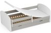 AKORD Smile Gyerekágy 180x90 Szürke Laminált Védőkorláttal