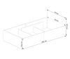 AKORD CLP Tárolós Ágy Laminált Fehér 100x200