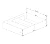 AKORD CLP Tárolós Ágy Laminált Fehér 160x200 LOZPODSOBIA160