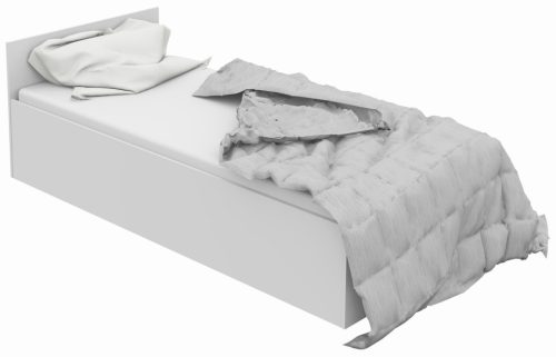 AKORD CLP Tárolós Ágy Laminált Fehér 90x200 LOZPODSTEBIA90