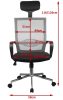 AKORD OCF-9 Ergonomikus Hálós Irodai Szék Piros