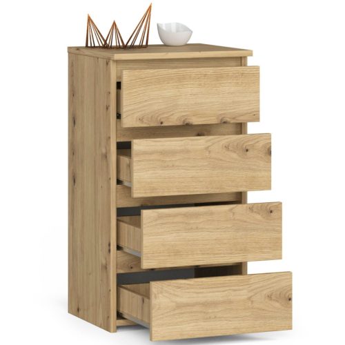 AKORD CL4 Artisan Tölgy Fiókos Komód