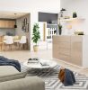 AKORD CLP K160 Komód Cappuccino Magasfényű MDF 2 Ajtós 4 Fiókos
