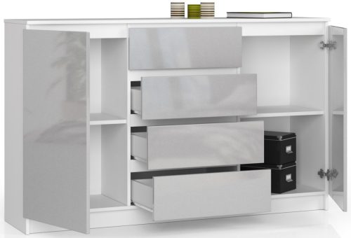 AKORD CLP K160 Komód Metál Magasfényű MDF