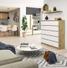 AKORD CLP K120 Komód Laminált Artisan Tölgy Fehér 10 Fiókos