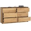 AKORD CLP K140 Komód Laminált Craft Tölgy 6 Fiókos