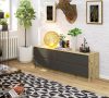 AKORD CLP Artisan Tölgy Komód 4 Fiókos Szürke Matt OP0LK-1604SZ-ARTSZA
