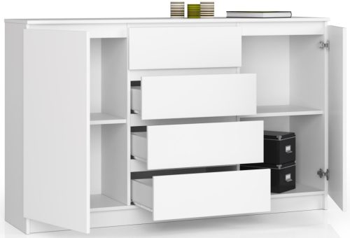 AKORD CLP K160 Komód Laminált Fehér Matt