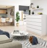 AKORD CLP K160 Komód Laminált Fehér 10 Fiókos