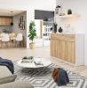 AKORD CLP K140 Komód Laminált Fehér-Sonoma