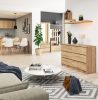 AKORD CLP K120 Komód 6 Fiókos Laminált Sonoma Tölgy