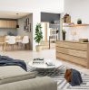 AKORD CLP K160 Komód Sonoma Tölgy 6-Fiókos Laminált