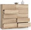AKORD CLP K140 Komód Laminált Sonoma Tölgy 10 Fiókos